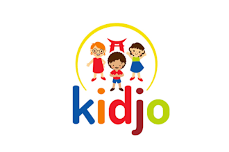 make modern entertaining and safe children center logo