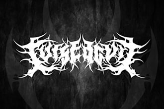 make a custom deathcore or metalcore band logo