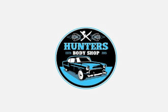 design glamorous automotive paint shop logo