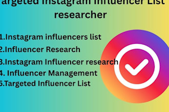 do targeted instagram influencer list researcher