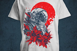 design a creative tshirt illustration