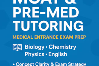 pre medical tutoring for university admissions
