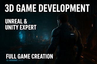 do 3d unity game, 3d game developer, multiplayer 3d unity simulation unity game