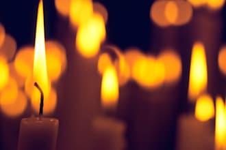 light a candle and pray for deliverance or abundance