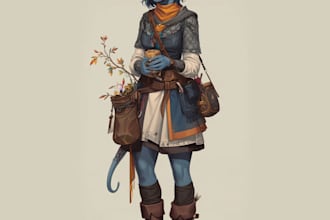 make dnd character art and fantasy concept art