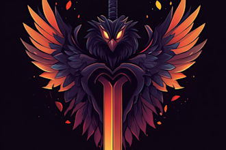 design unique medieval, fantasy,  game logo title
