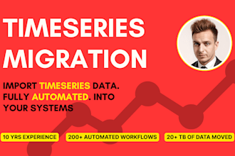 automate your timeseries data import from csv, excel, or API