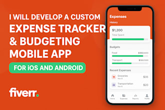 develop bucketie expense tracker and budgeting mobile app for ios and android