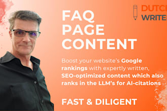 write your faq page upto 1,500 words