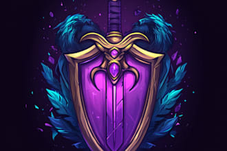 design unique  medieval, fantasy, game logo title