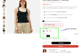 build wordpress woocommerce website with product variation swatches