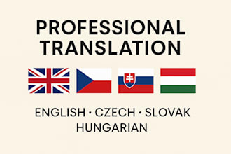 translate between english, hungarian, czech and slovak