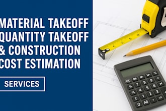 provide precise concrete, rebar, formwork takeoffs and cost estimate