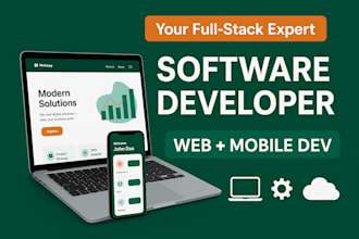 software developer for web, mobile and full stack app, hybrid app