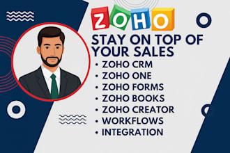do zoho CRM, zoho one, zoho books, setup and customization