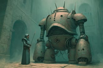 create detailed warhammer illustration