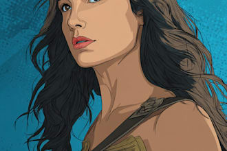 draw comic book cartoon and custom illustration digital art