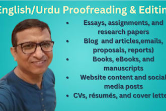 proofread and edit your english text to perfection