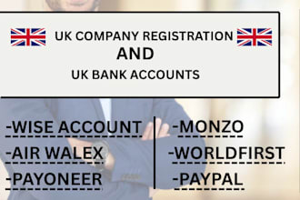 do UK ltd company registration for UK and non residents, uk bank