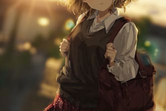 draw you as a cute anime character in cute animation style