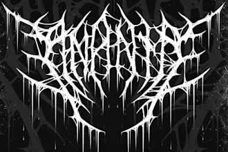 create a thrash metal logo with energy