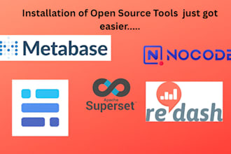 setup self hosted nocodb, grafana, baserow, redash on your machine