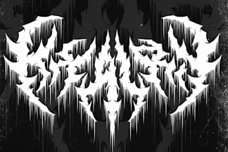do professional deathcore band logo design