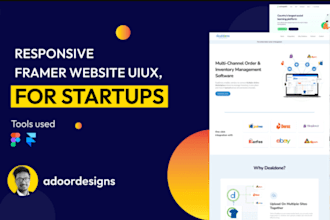design your framer website, framer animation and framer landing page
