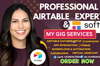 do airtable database, airtable automation, airtable crm workflow, softr portal