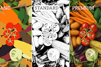 draw an illustration from your photo, vector or raster