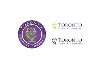design unique toronto flower company logo