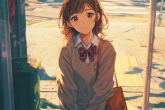 draw you anime pixel art character portrait illustration