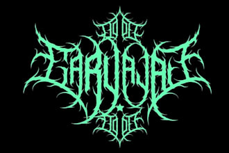 design a sharp technical death metal logo