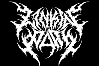 craft an evil and gothic black metal logo