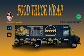 design food truck and food trailer wrap