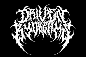 design an old school deathcore band logo