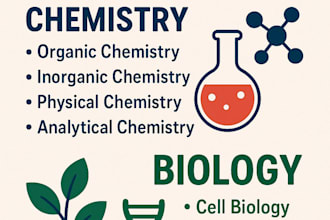 be your chemistry and biology tutor