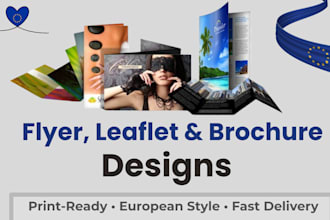 design flyer leaflet brochure european style