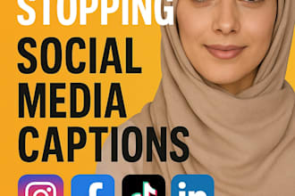 write social media captions and posts as your copywriter