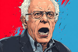 do a political cartoon for blogs or social media
