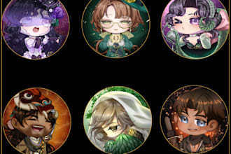 draw your oc, minecraft, roblox skin in chibi style
