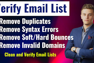 clean, validate and verify your bulk email list
