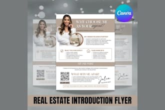 design modern luxury real estate flyer design, real estate brochure flyer design
