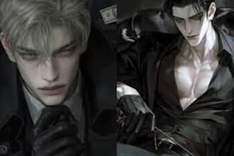 design dark mafia nsfw dark romance character  art nsfw cover art romantasy