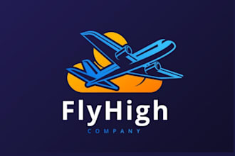 make gorgeous vacation and airline logo design for you