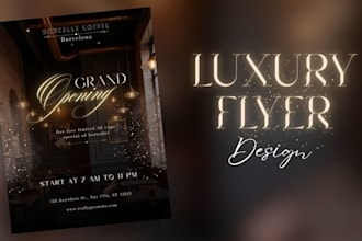 design luxury and premium flyer, brochure and poster
