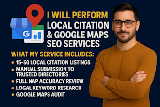 perform local citation and google maps SEO services