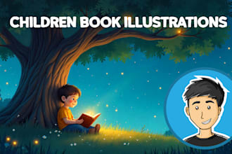 create magical and professional childrens book illustrations