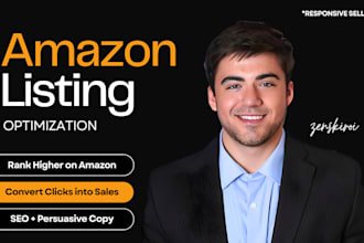 optimize your amazon listing with SEO driven copy that converts