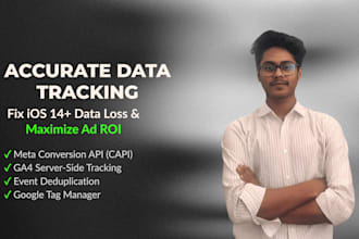 set up google ads conversion tracking, ga4, GTM, and meta pixel via capi
